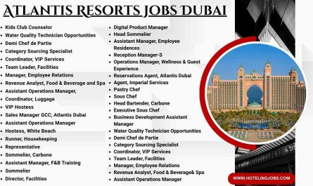 Atlantis Resorts Jobs Dubai