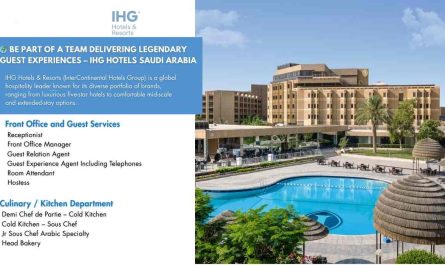 Be Part of a Team Delivering Legendary Guest Experiences – IHG Hotels Saudi Arabia
