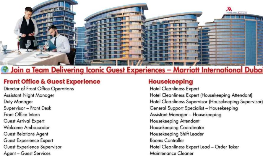 Join a Team Delivering Iconic Guest Experiences – Marriott International Dubai