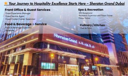 Your Journey to Hospitality Excellence Starts Here – Sheraton Grand Dubai