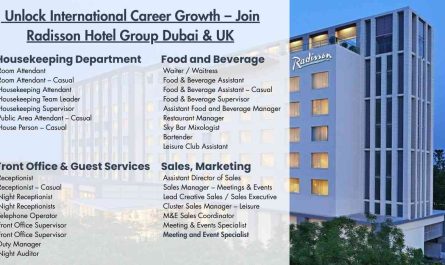 Unlock International Career Growth – Join Radisson Hotel Group Dubai & UK