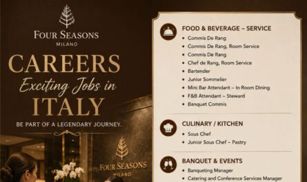 Four Seasons Milano Careers – Exciting Jobs in Italy