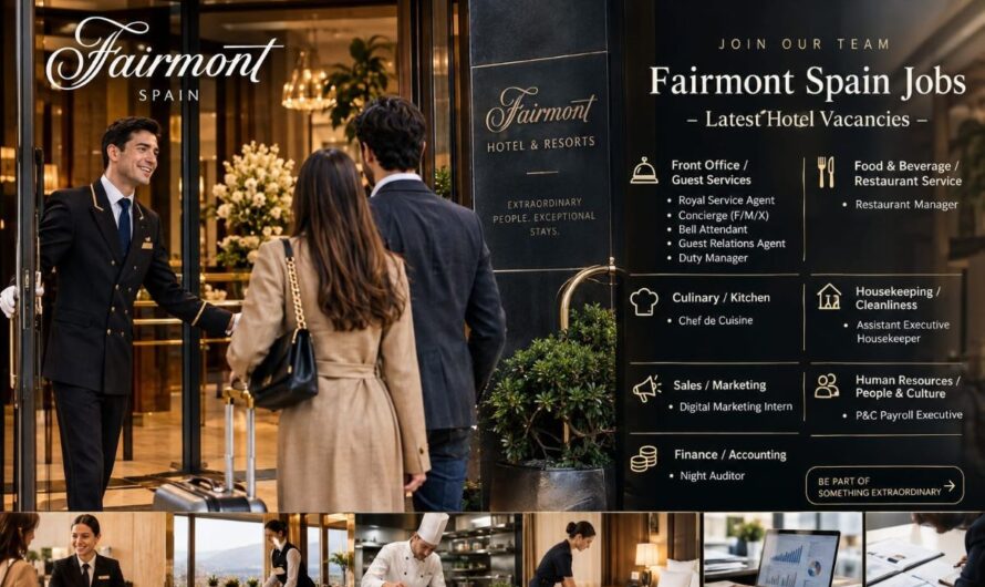 Fairmont Spain Jobs – Latest Hotel Vacancies